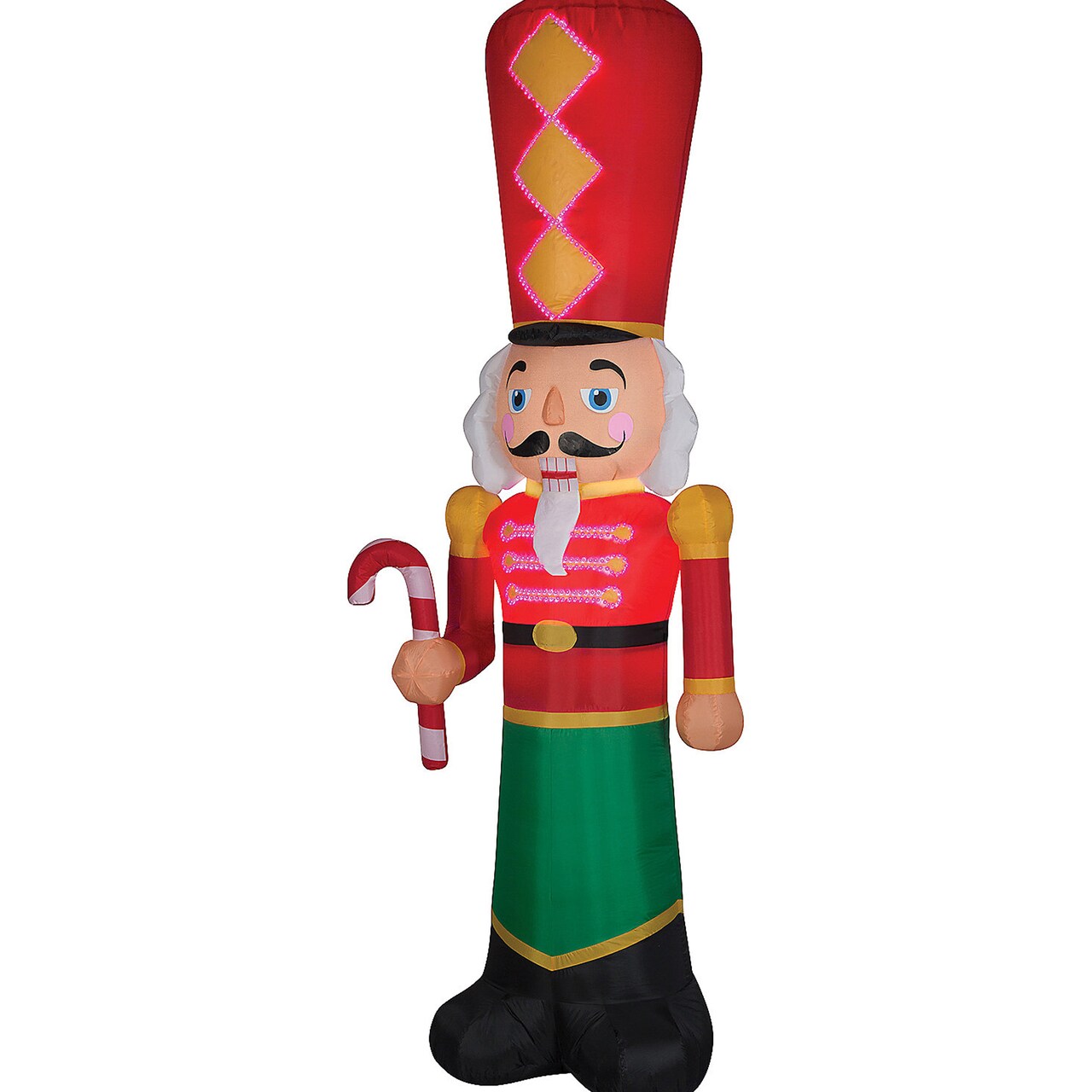Lightshow Airblown LED Nutcracker Christmas Inflatable Yard Decor